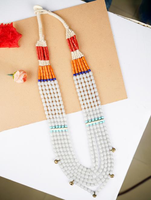 ethnic naga tribal handmade resin beaded fashion long necklace - 21982853 -  Standard Image - 0