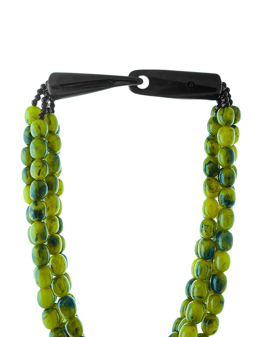 ethnic tribal handmade resin beaded fashion necklace - 21982856 - Standard Image - 2