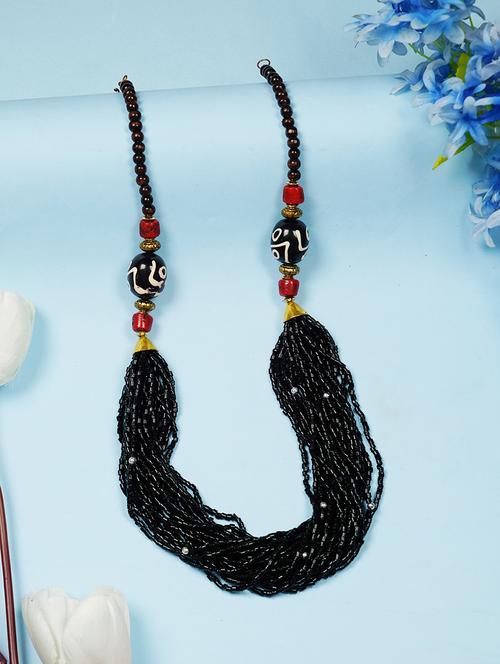 ethnic naga tribal handmade resin beaded fashion long necklace - 21982859 - Standard Image - 0