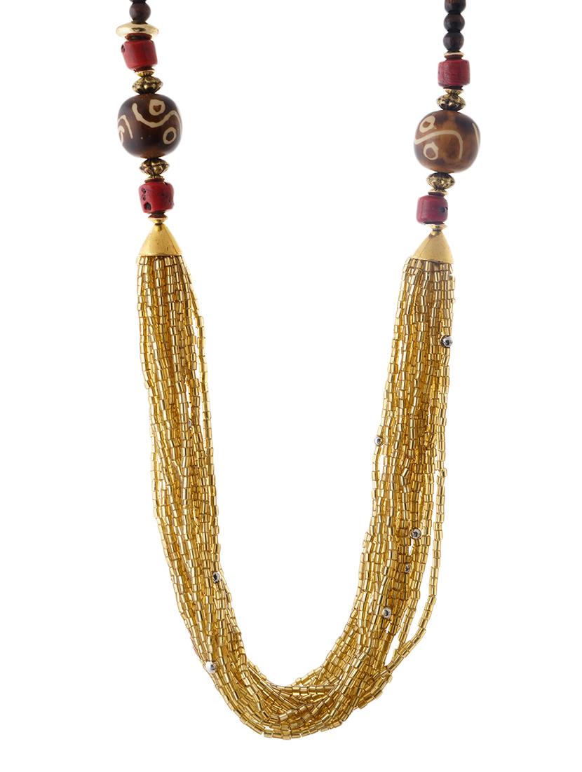 ethnic naga tribal handmade resin beaded fashion long necklace - 21982860 - Standard Image - 2