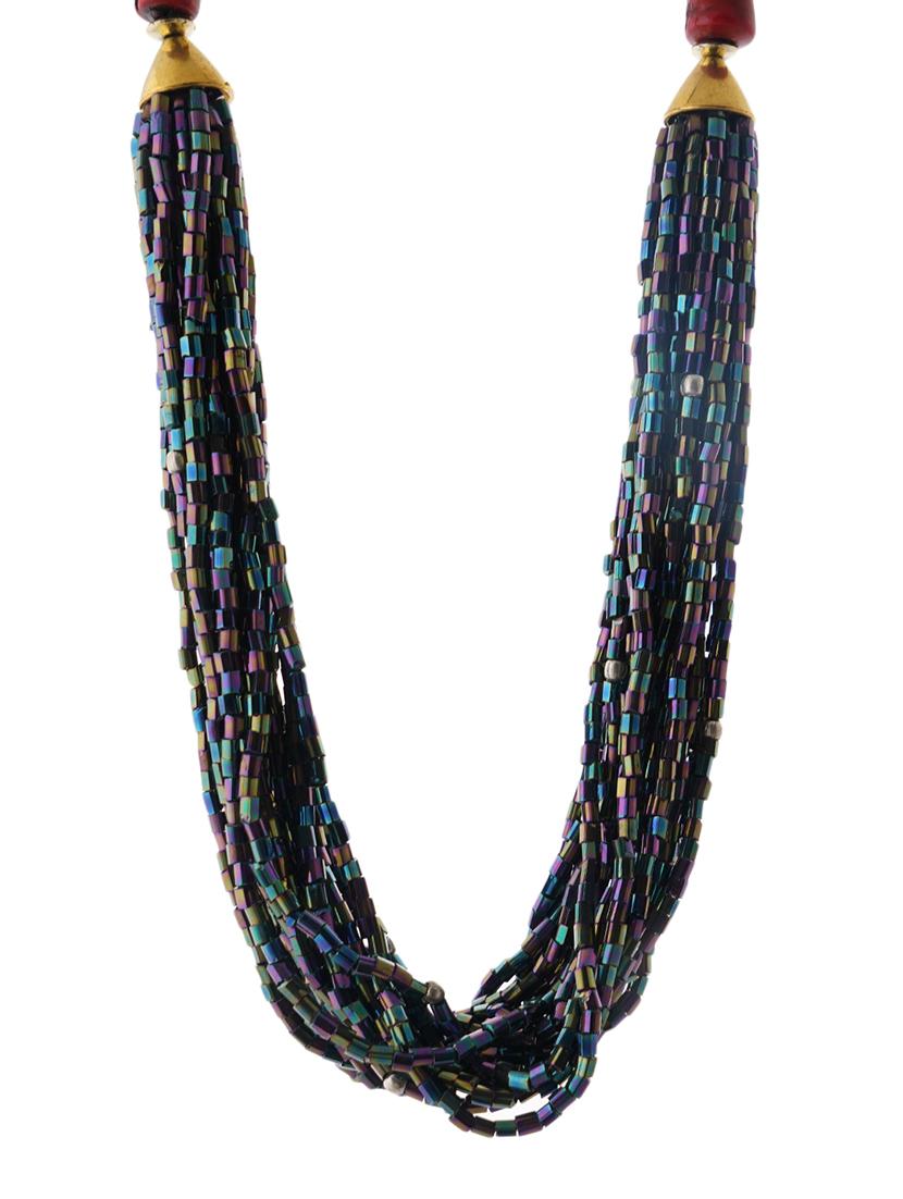 ethnic naga tribal handmade resin beaded fashion long necklace - 21982861 - Standard Image - 2