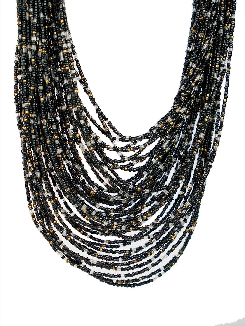 ethnic tribal handmade resin beaded fashion long necklace - 21982867 - Standard Image - 2
