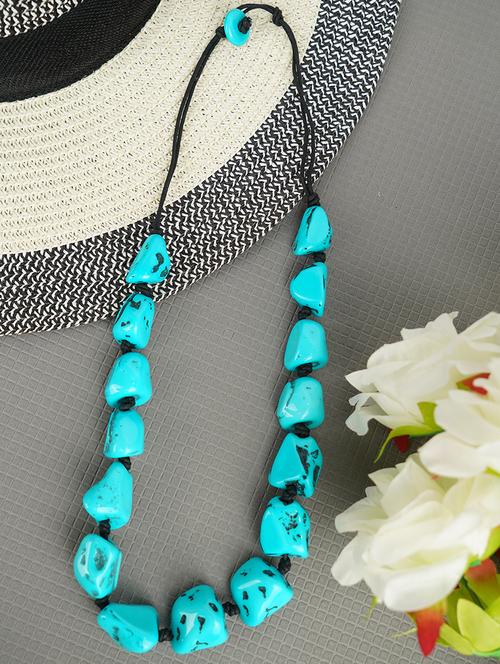 ethnic tribal handmade resin beaded fashion necklace - 21982873 - Standard Image - 0