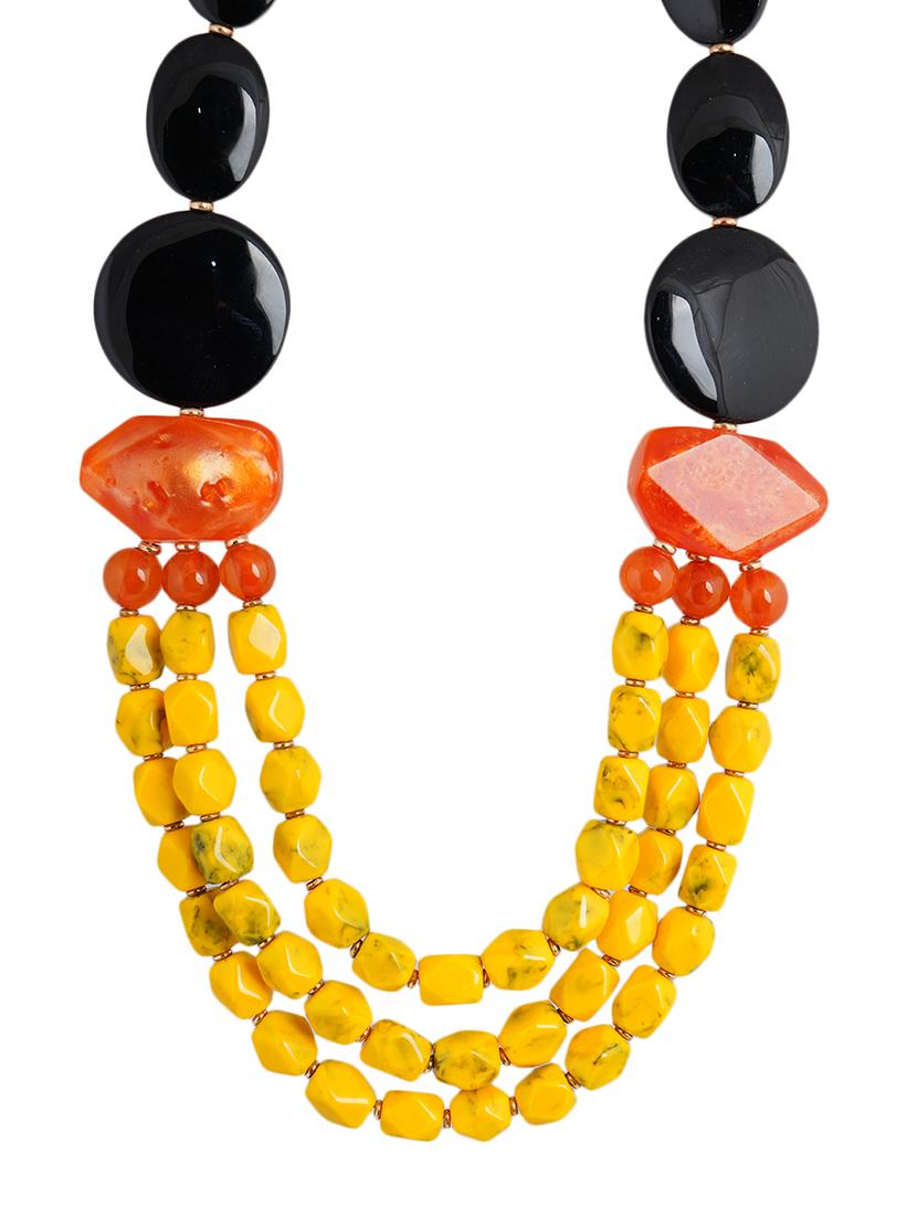 women resin beaded fashion necklace - 21982887 - Standard Image - 2