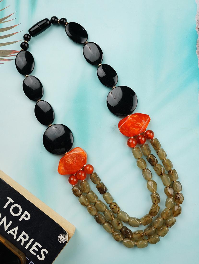 women resin beaded fashion necklace - 21982888 - Zoom Image - 0