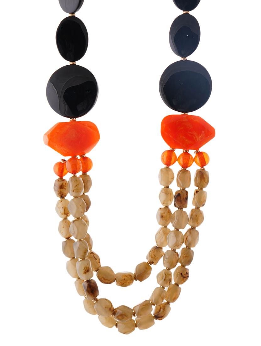 women resin beaded fashion necklace - 21982888 - Standard Image - 2