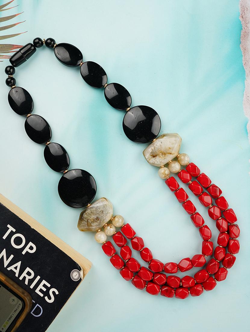 women resin beaded fashion necklace - 21982889 - Zoom Image - 0