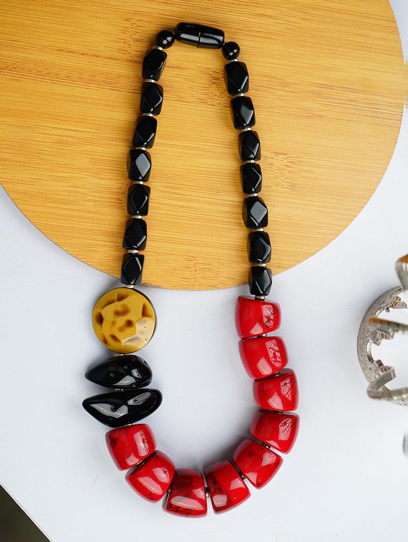 ethnic tribal handmade resin beaded fashion necklace - 21982902 - Zoom Image - 0