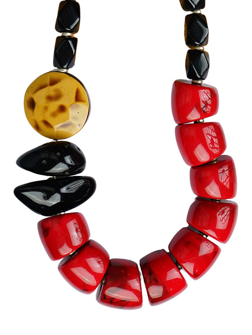 ethnic tribal handmade resin beaded fashion necklace - 21982902 - Standard Image - 2