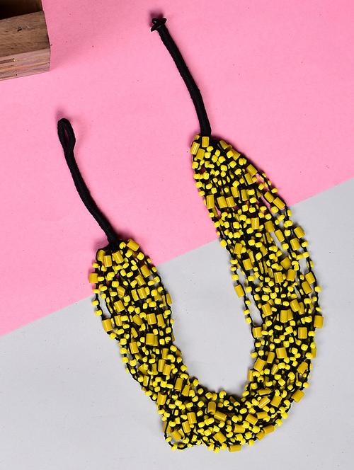 ethnic tribal handmade resin beaded fashion necklace - 21982922 - Standard Image - 0