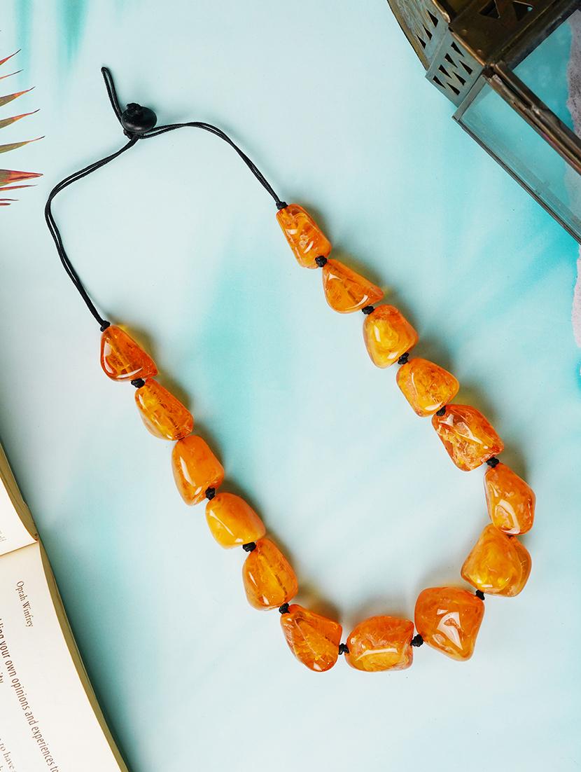 ethnic tribal handmade resin beaded fashion necklace - 21982925 - Zoom Image - 0