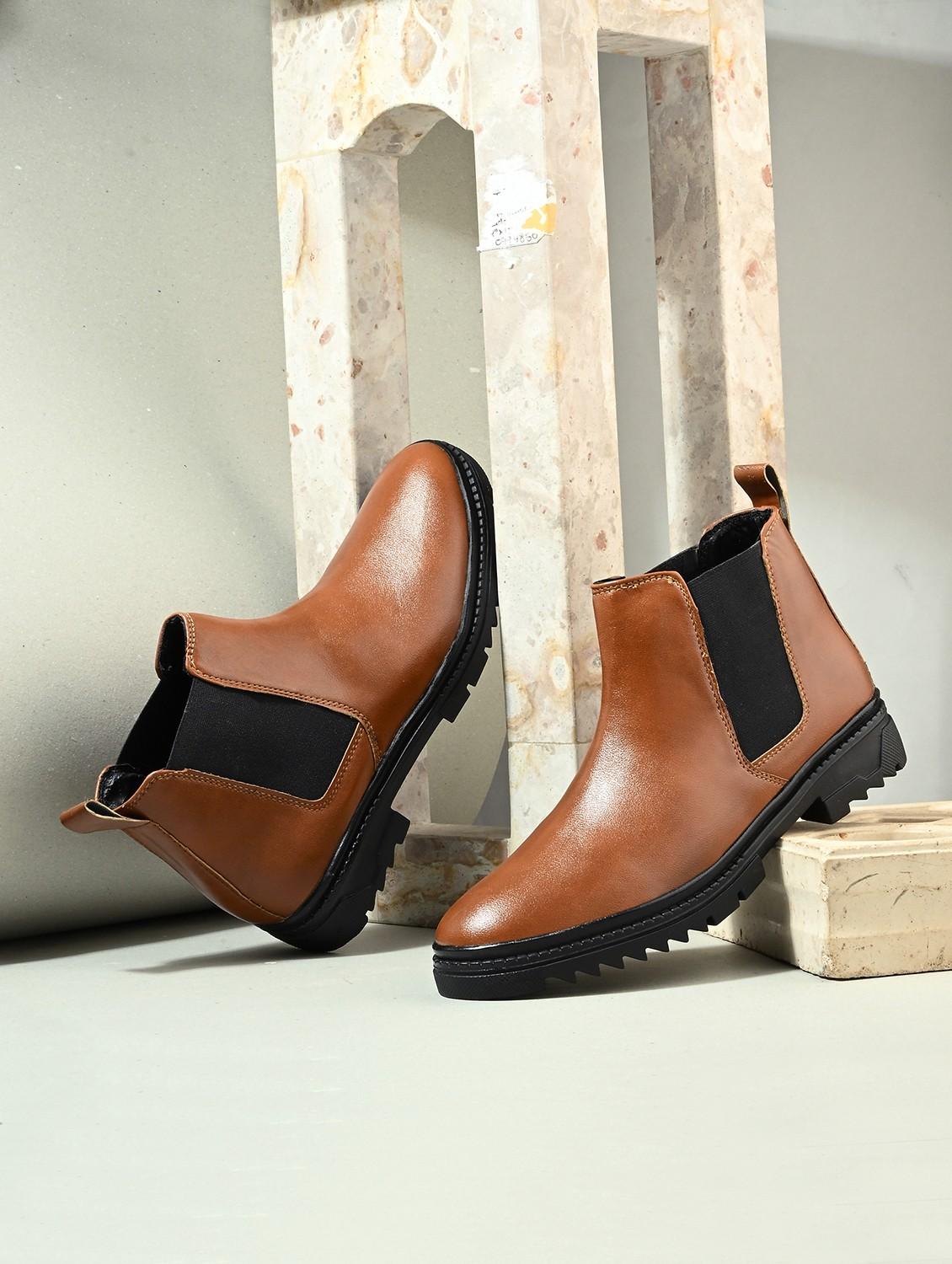 men tan high ankle boot - 21983058 -  Zoom Image - 0