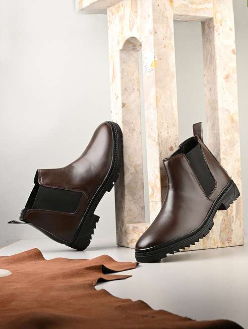 men brown high ankle boot - 21983059 -  Standard Image - 0