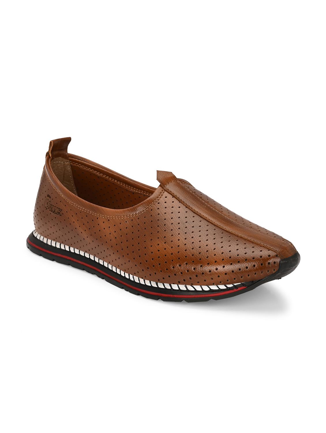 men tan slip on juti - 21983061 - Standard Image - 2