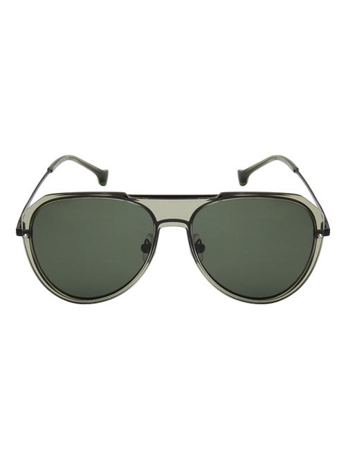 ted smith unisex green aviator metal sunglasses with polarised lens - 21983073 - Standard Image - 0