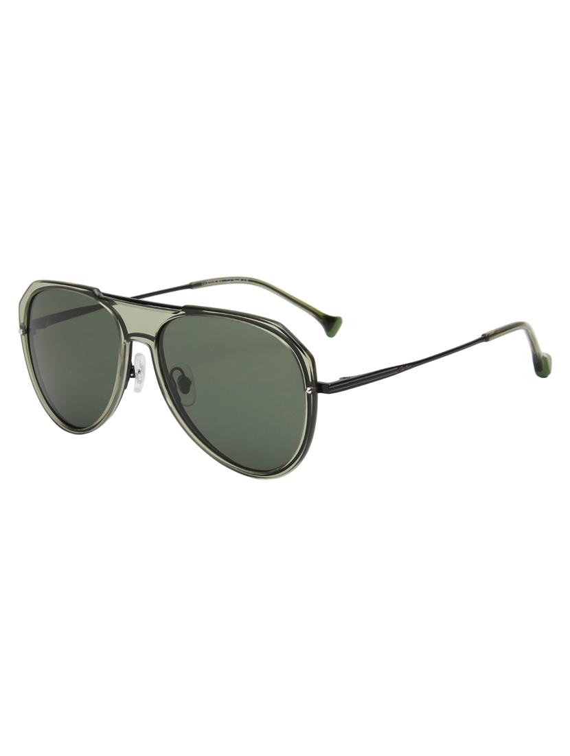 ted smith unisex green aviator metal sunglasses with polarised lens - 21983073 - Standard Image - 2