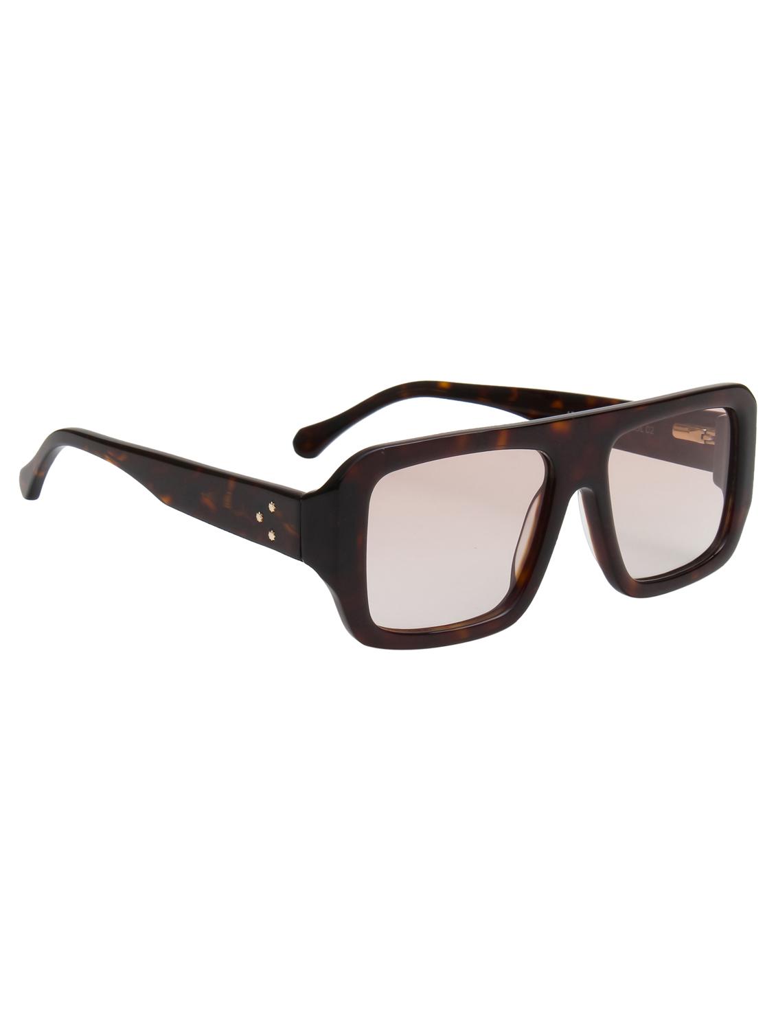 ted smith unisex light brown aviator premium acetate sunglasses with polarised lens - 21983075 - Standard Image - 2