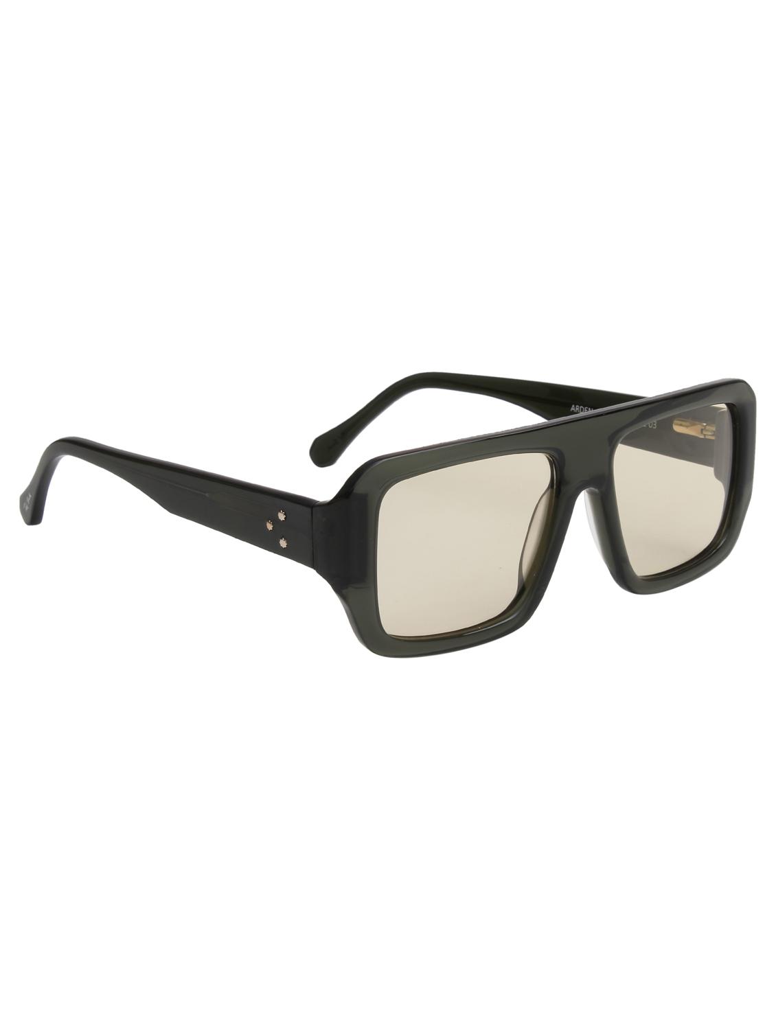 ted smith unisex green-brown aviator luxury acetate sunglasses with polarised lens - 21983076 - Standard Image - 2