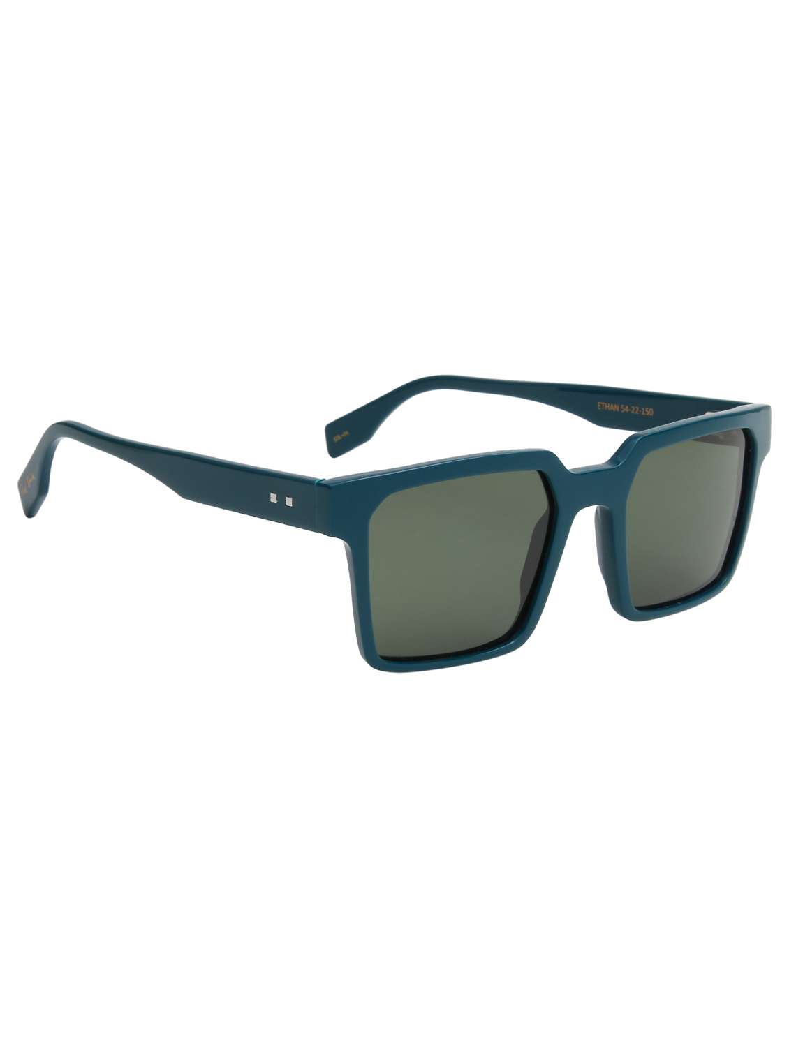 ted smith unisex green square premium acetate sunglasses with polarised lens - 21983081 -  Standard Image - 2