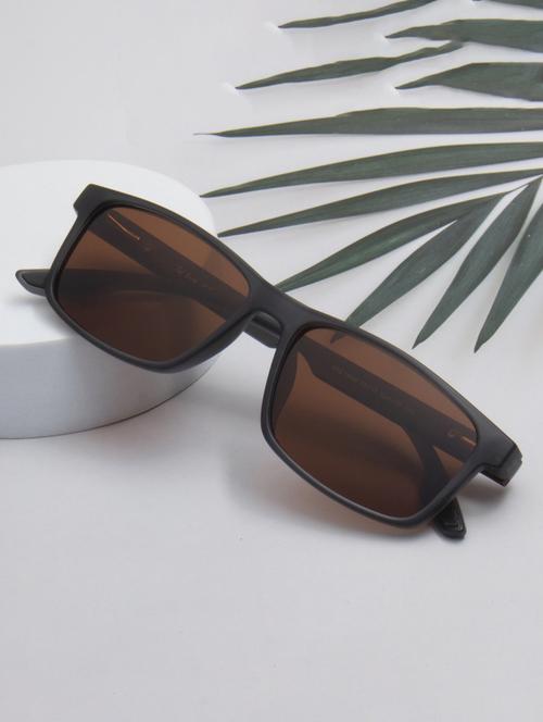 ted smith unisex brown sports sunglasses with polarised lens - 21983085 -  Standard Image - 0