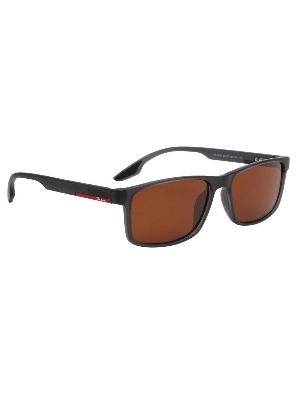 ted smith unisex brown sports sunglasses with polarised lens - 21983085 - Standard Image - 2