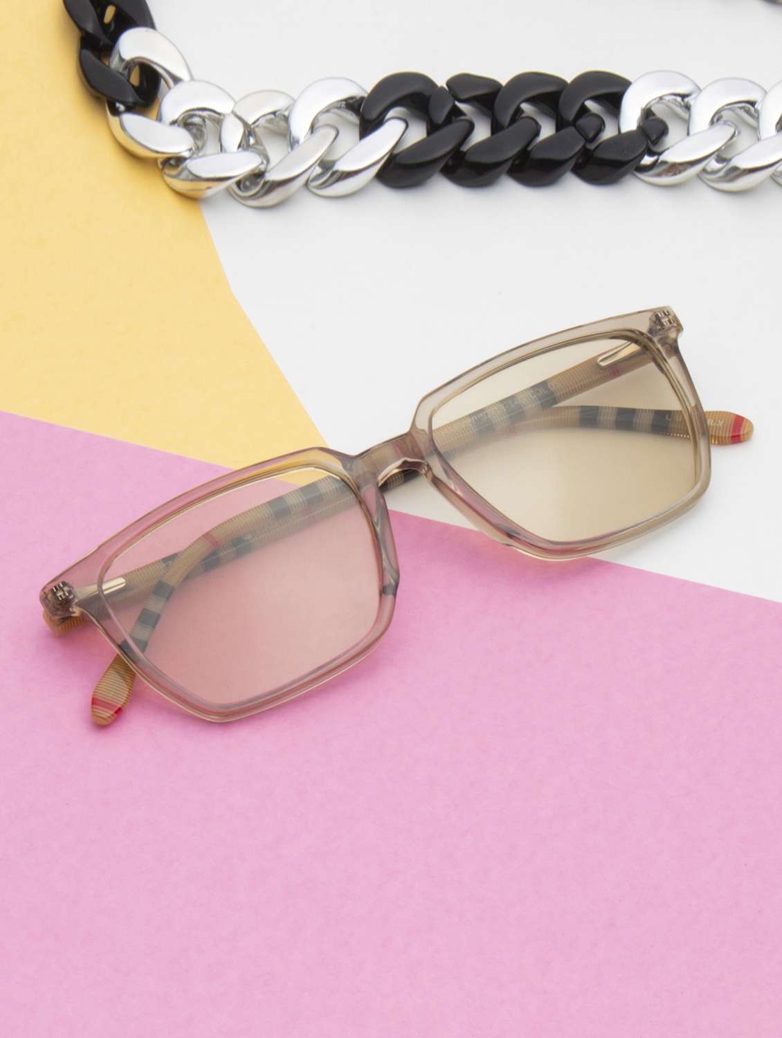 ted smith unisex light brown wayfarer premium acetate sunglasses with polarised lens