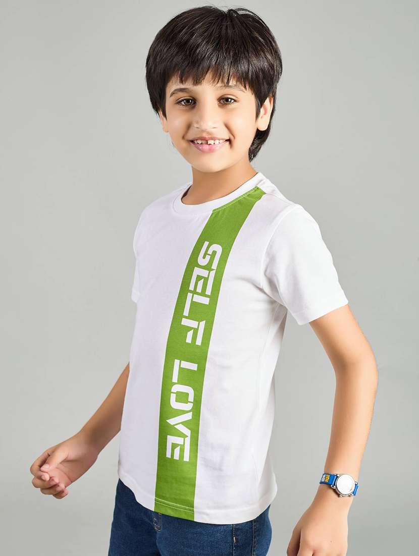 boys placement print round neck t-shirt - 21983095 -  Standard Image - 2