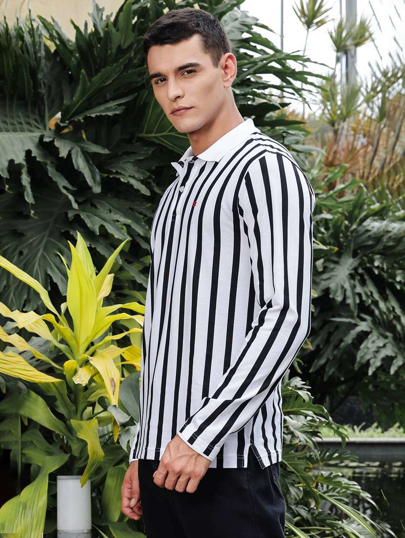men striped long sleeve regular fit t- shirt - 21983105 -  Standard Image - 2