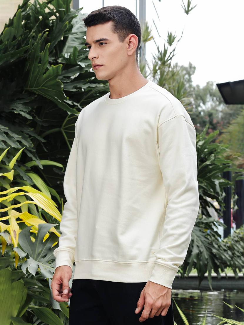 men solid long sleeve regular fit sweatshirt - 21983110 - Standard Image - 2