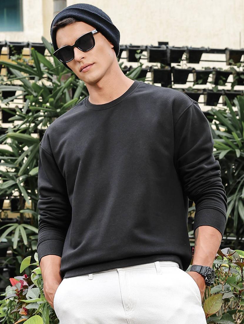 men solid long sleeve regular fit sweatshirt - 21983114 -  Zoom Image - 0