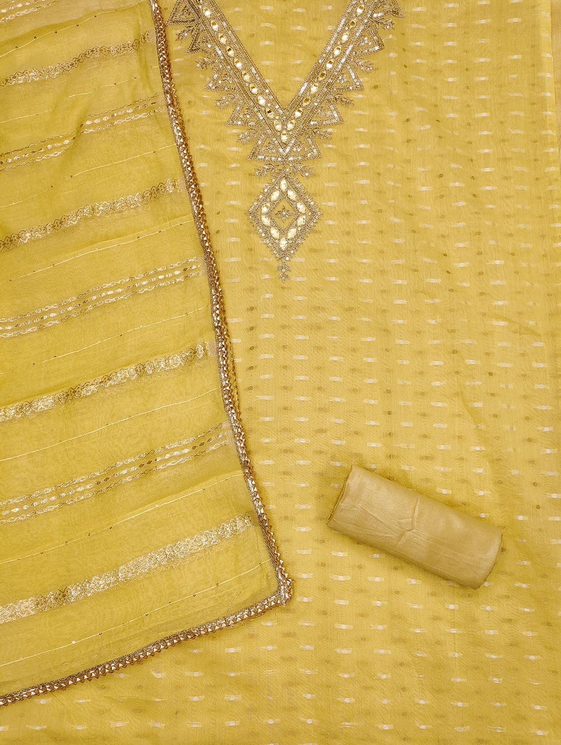 women self design embroidered unstitched suit set - 21983117 - Standard Image - 2