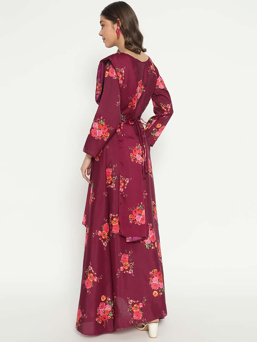 women floral print anarkali kurta and dupatta set - 21983161 -  Standard Image - 2