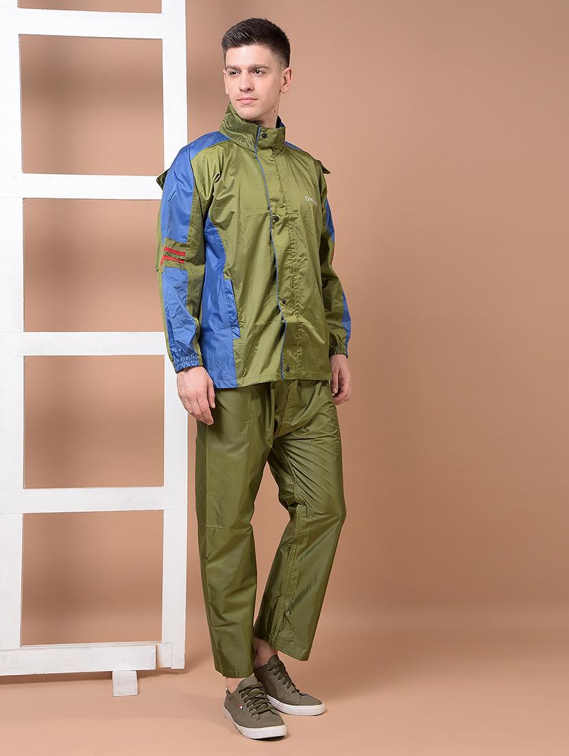 men color block long sleeve rain suit set - 21983187 - Standard Image - 2