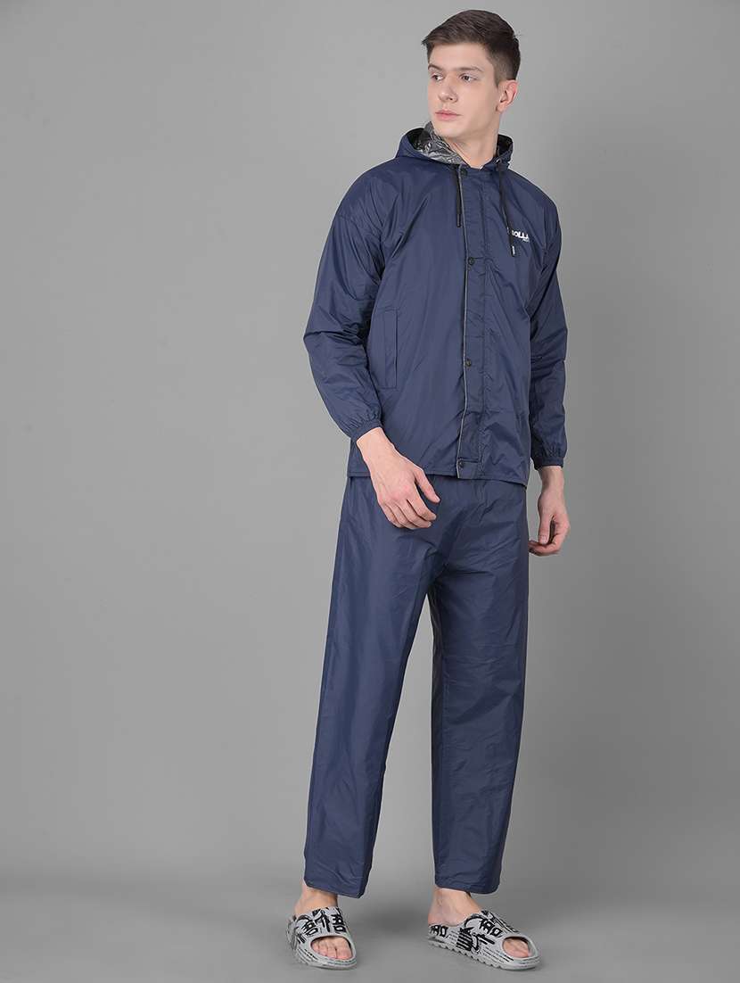 men solid long sleeve rain suit set - 21983198 - Standard Image - 2