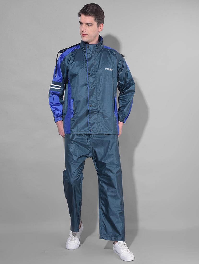 men color block long sleeve rain suit set - 21983199 - Standard Image - 2
