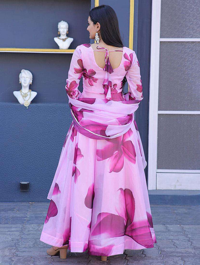 women floral print anarkali kurta and dupatta set - 21983248 -  Standard Image - 2