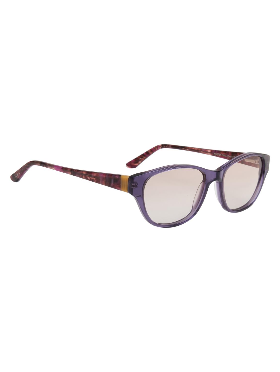 ted smith women purple-light brown cat eye premium acetate sunglasses with polarised lens - 21983291 - Standard Image - 2