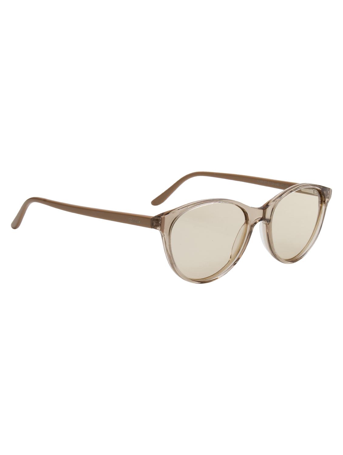 ted smith women light brown cat eye premium acetate sunglasses with polarised lens - 21983293 - Standard Image - 2