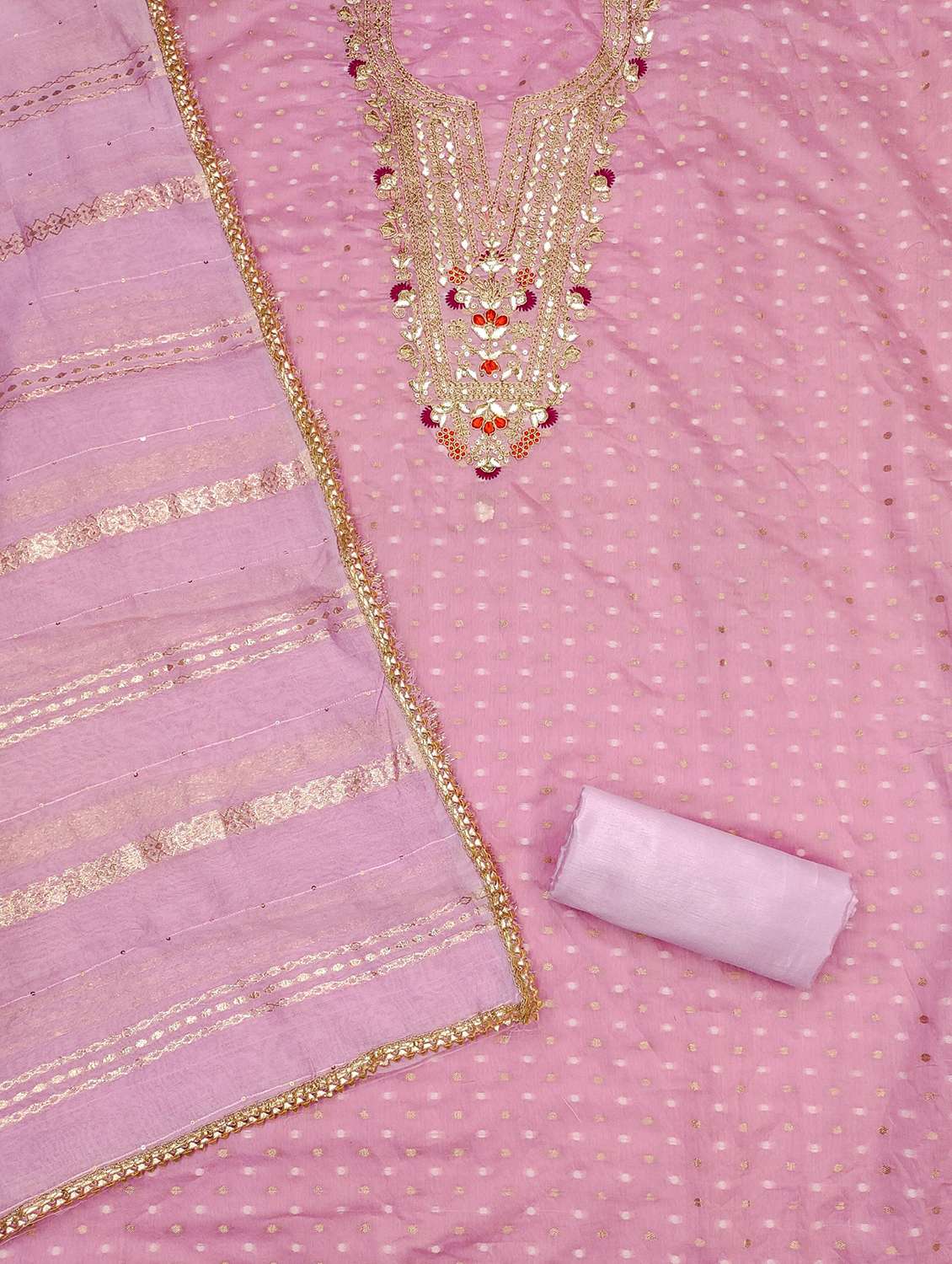 women self design embroidered unstitched suit set - 21983338 -  Standard Image - 2