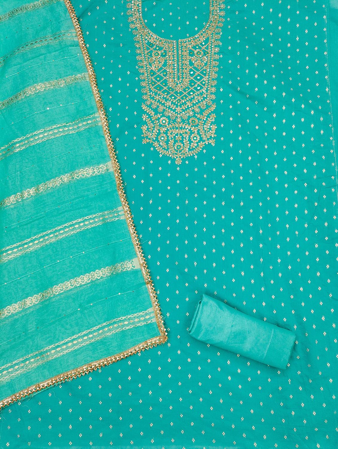 women self design embroidered unstitched suit set - 21983342 - Standard Image - 2