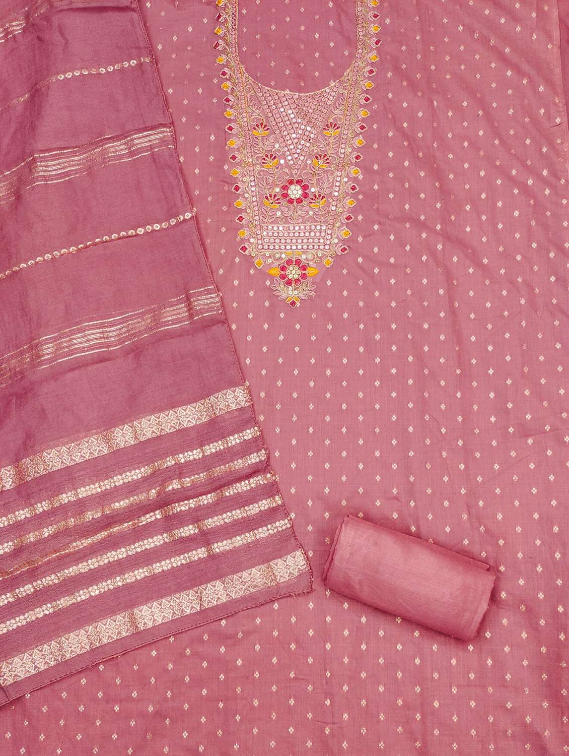 women self design embroidered unstitched suit set - 21983345 -  Standard Image - 2