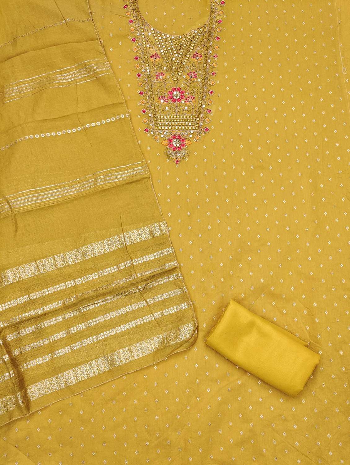 women self design embroidered unstitched suit set - 21983348 -  Standard Image - 2