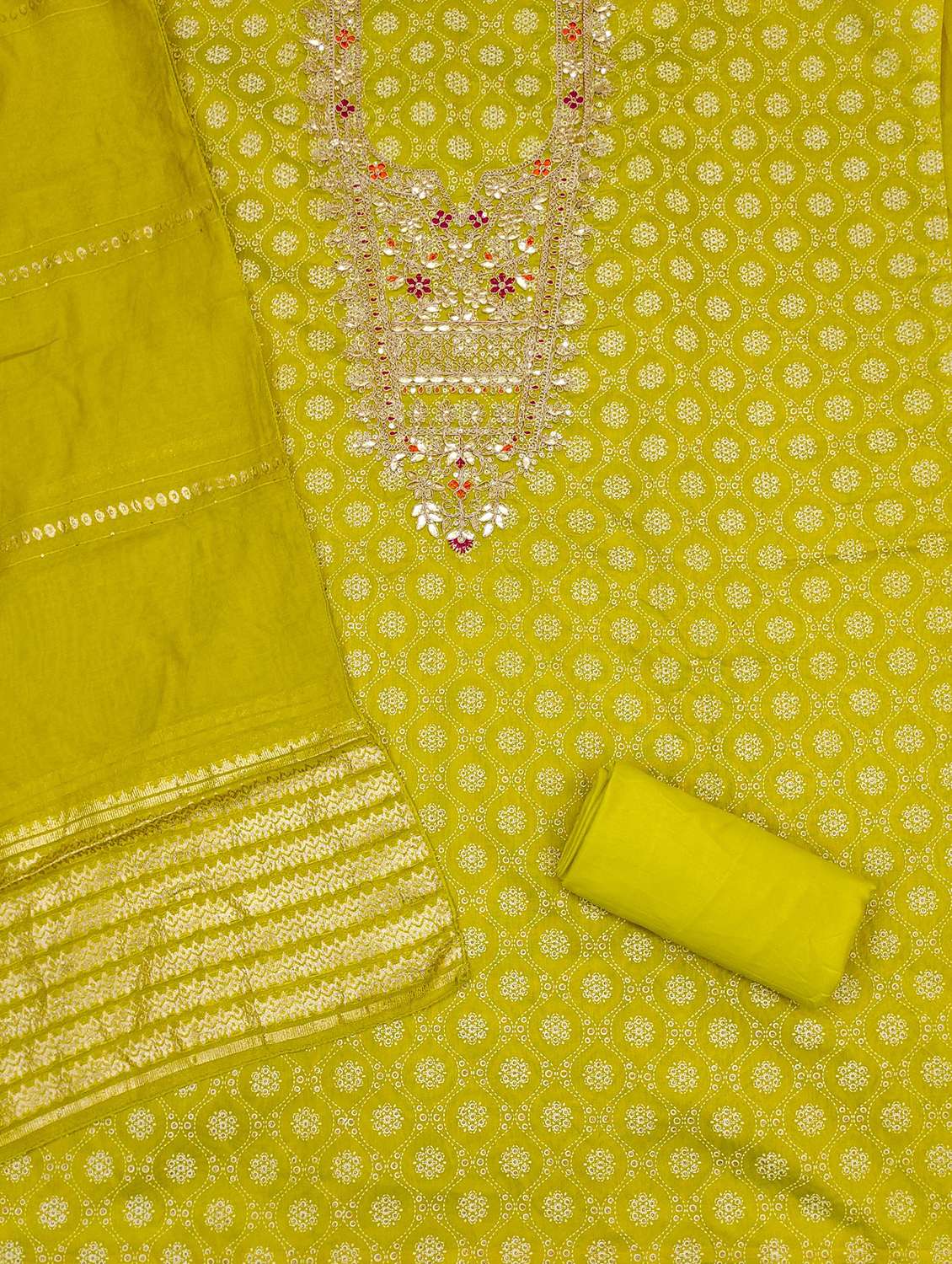 women self design embroidered unstitched suit set - 21983351 -  Standard Image - 2