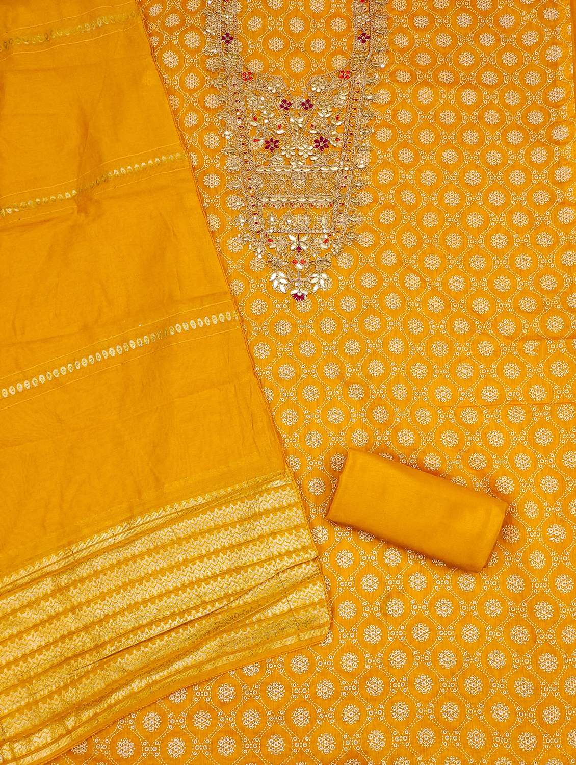 women self design embroidered unstitched suit set - 21983352 -  Standard Image - 2