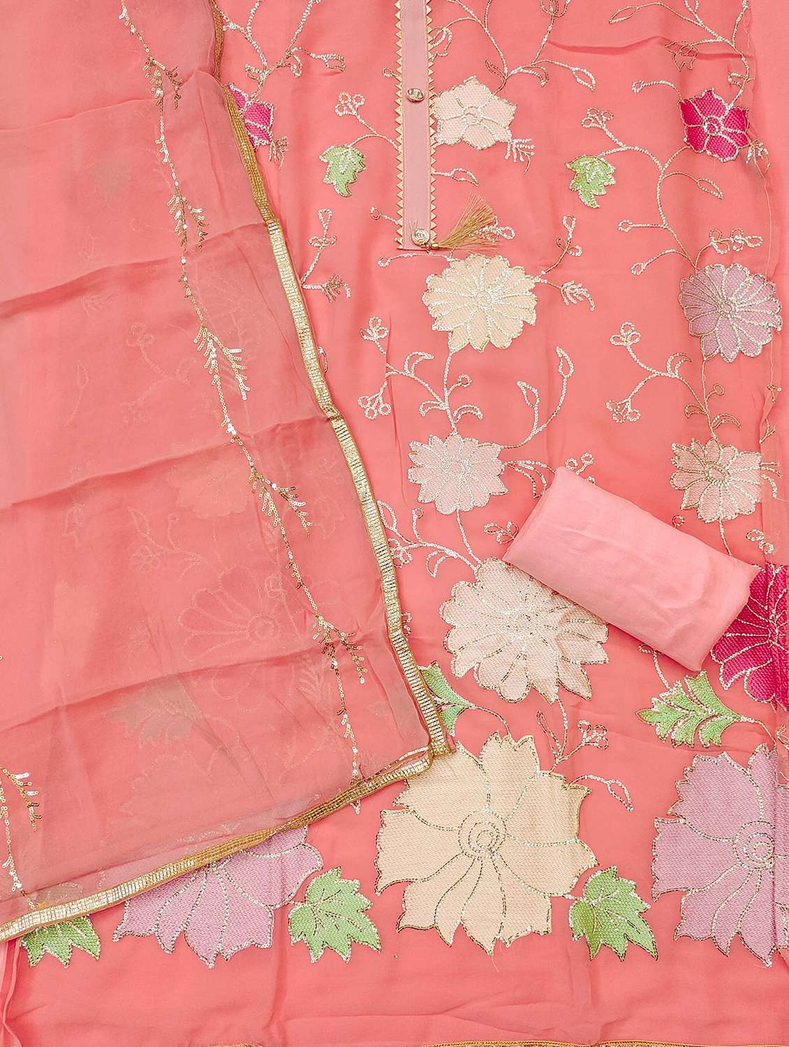 women floral embroidered unstitched suit set - 21983390 -  Standard Image - 2