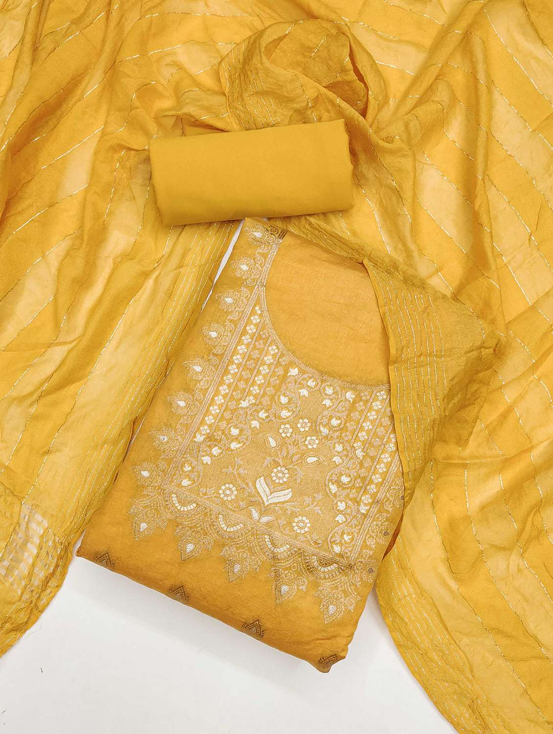 women self design embroidered unstitched suit set - 21983399 -  Standard Image - 2