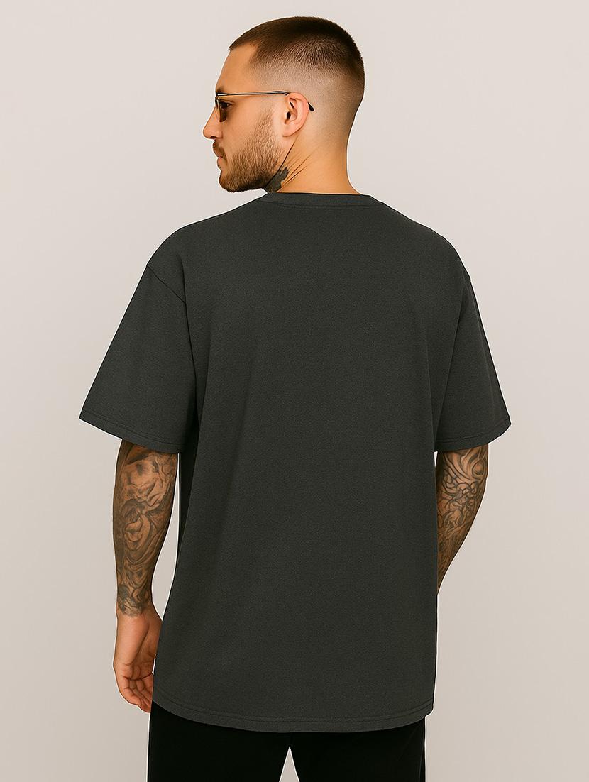 men solid short sleeve oversized t-shirt - 21983433 - Standard Image - 2