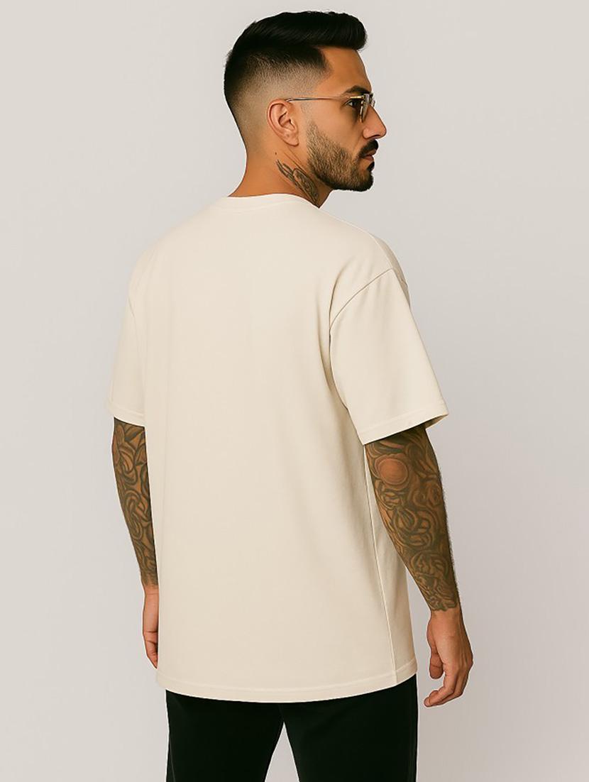men solid short sleeve oversized t-shirt - 21983434 - Standard Image - 2