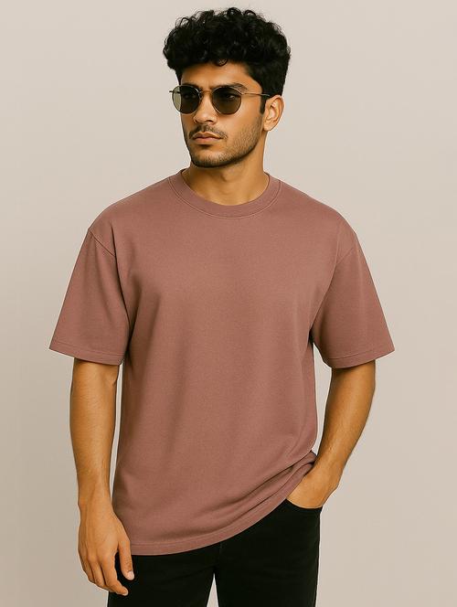 men solid short sleeve oversized t-shirt - 21983435 - Standard Image - 0