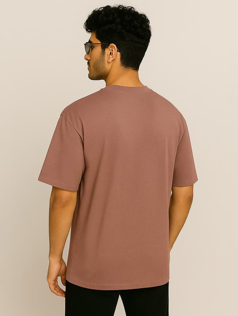 men solid short sleeve oversized t-shirt - 21983435 - Standard Image - 2